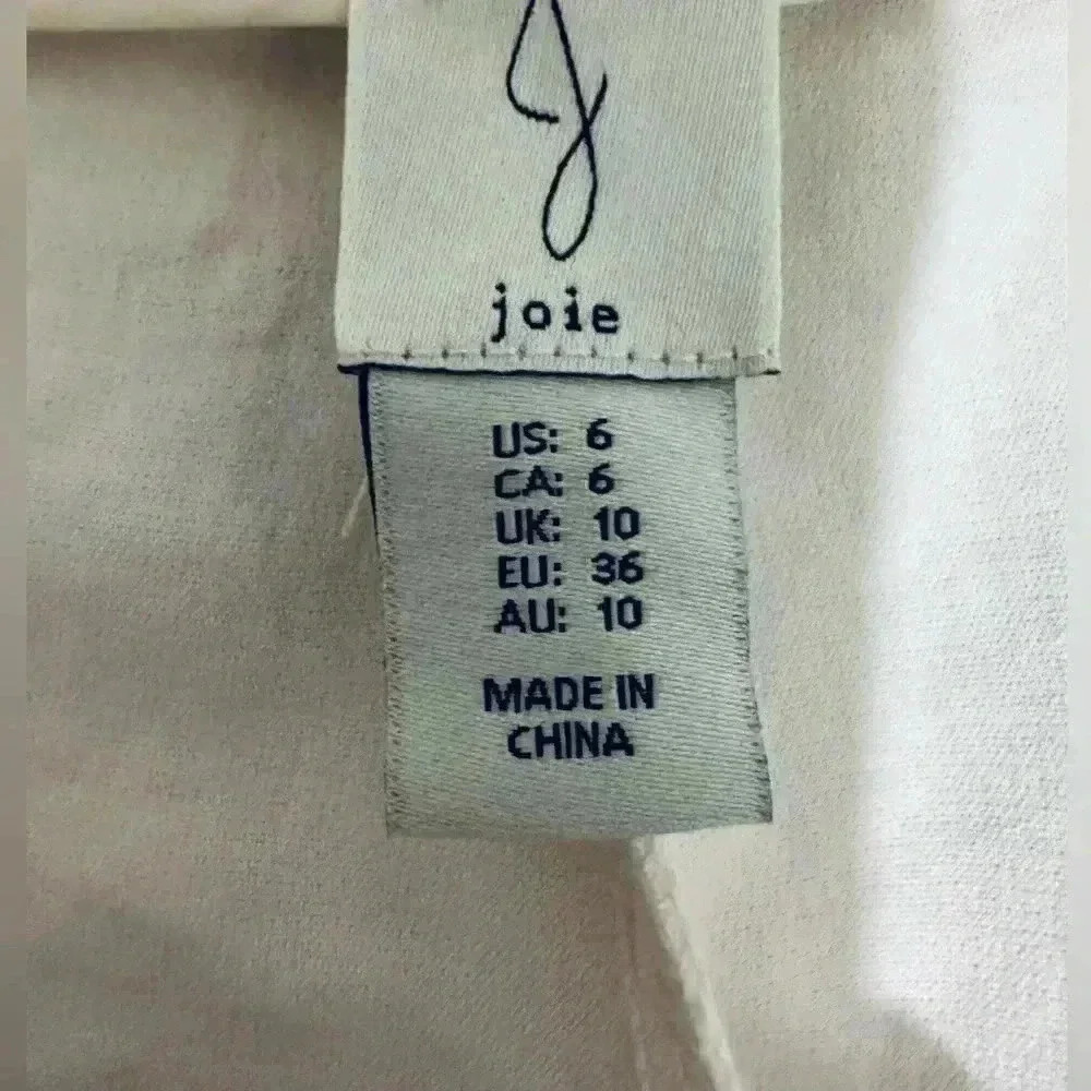 Joie Winter White Pleated Trouser Pants, Women’s Size 6, 100% Polyester. NWT - Picture 4 of 12